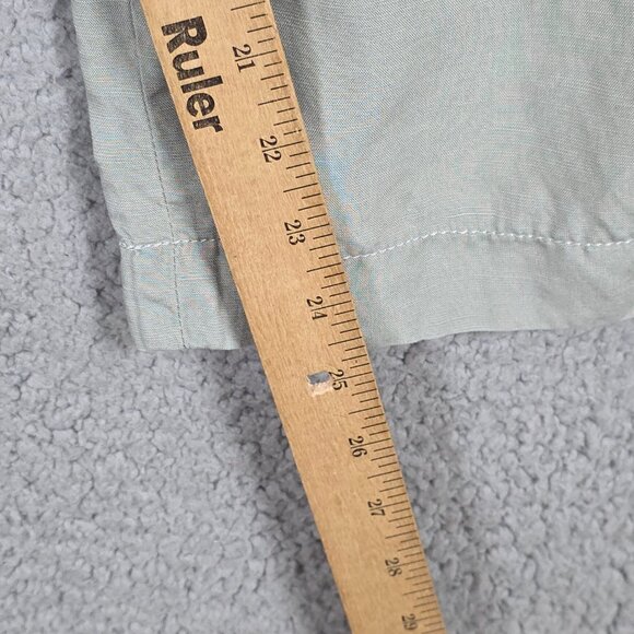 Club Monaco Pull On Pant Size 6 Wide Leg Woven Linen Cropped Relaxed Chic - Picture 11 of 12